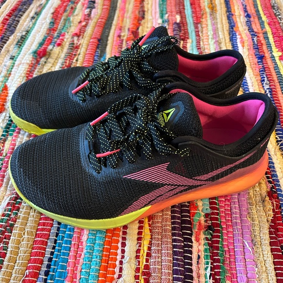 Reebok Other - Reebok Crossfit Nano Sneaker Running Workout Gym Black Neon Pink Men's Size 9